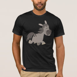 T-shirt gris caricature mignonne