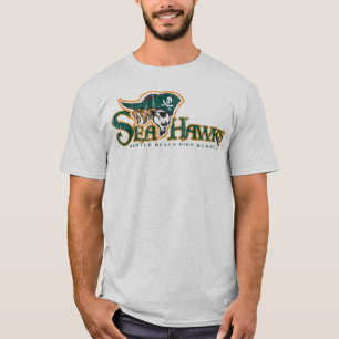T-shirt gris de décollement Seahawk (L)