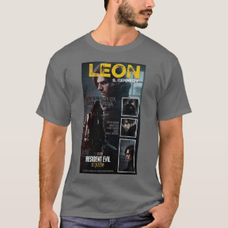 T-Shirt Gris Demi-Manche Avec Design Resident Evil