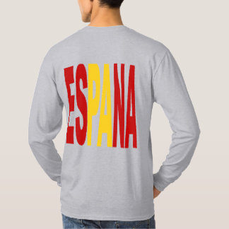 T-shirt gris dos  manches longues  ESPANA
