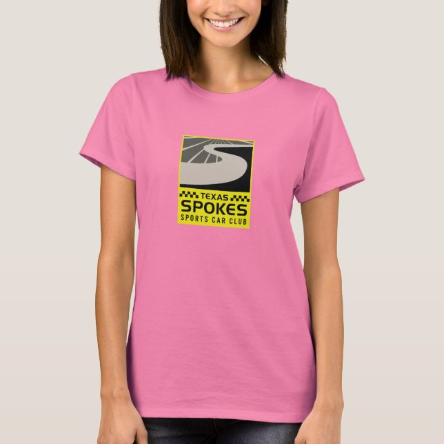 T-shirt gris du logo de Spokes : Femmes (Devant)
