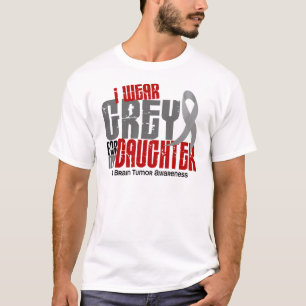 T-shirt Gris d'usage de la tumeur cérébrale I pour ma