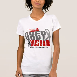 T-shirt Gris d'usage de la tumeur cérébrale I pour mon