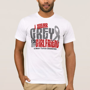 T-shirt Gris d'usage de la tumeur cérébrale I pour mon