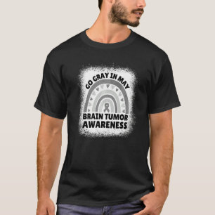 T-shirt Gris En Mai Cerveau Tumeur Sensibilisation Hommes 