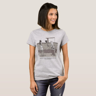 T-shirt gris Evil Perm pour femmes