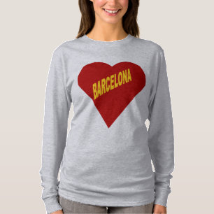 T-shirt gris femme BARCELONA