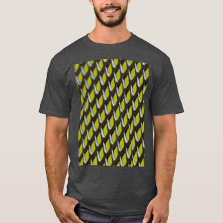 T-shirt Gris Gris Ultime Motif Abstrait Avec B Jaune