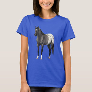 T-shirt Gris Grulla Appaloosa Quartier Horse Stallion