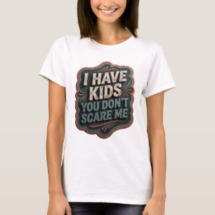 T-shirt Gris Iconique J'AI DES ENFANTS VOUS NE ME FAITES P