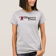 T-shirt gris Lawrence Times femme (devant seulemen