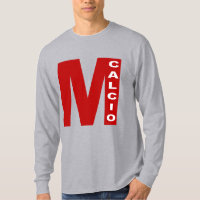 T-shirt gris manches longues MILANO CALCIO