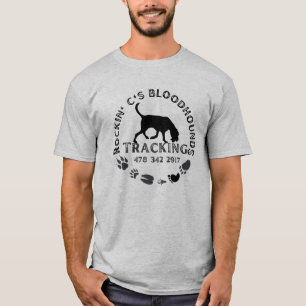 T-shirt gris noir Rockin C Bloodhound