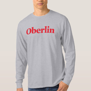 T-shirt gris Oberlin à manches longues