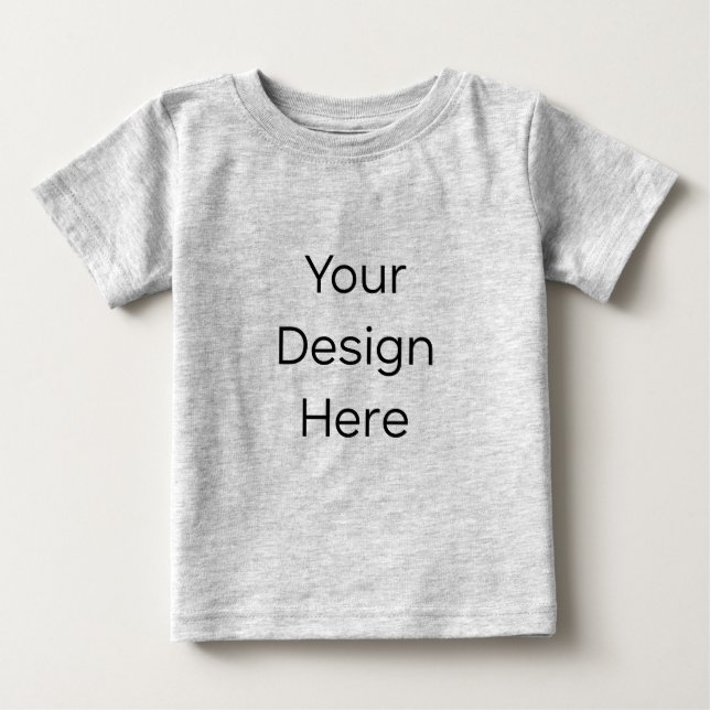 T-Shirt Gris pour Bébé (Devant)