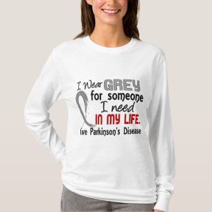 T-shirt Gris pour quelqu'un j'ai besoin de :maladie de