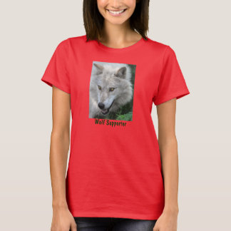 T-shirt gris Wolf Portrait Faune