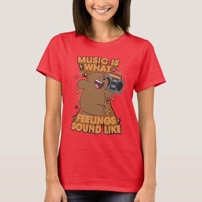 T-shirt Grizz - La musique est ce que les sentiments resse (Devant)