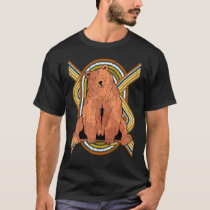 T-shirt Grizzli Ours Lover Forêt Nature Animaux B Animaux