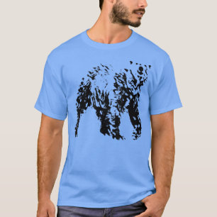 T-shirt Grizzly Bear Grizzlies Motif Predator Bears Forest