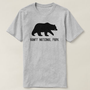 T-shirt Grizzly Bear Silhouette Parc national Banff