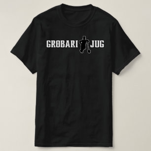 T-shirt Grobari Jug Crno Beli