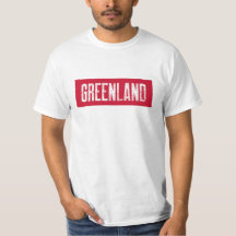 Groenland Kalaallit Nunaat Typographie rouge