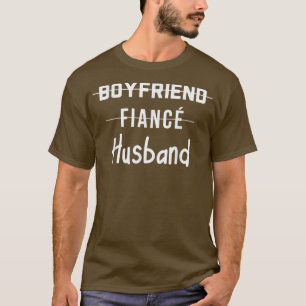 T-shirt Groom Boyfriend Fiance Husband Wedding Just Marrie