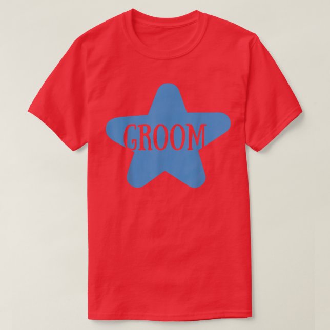 T-shirt Groom Cute Engagement Wedding Party Matching  (Design devant)