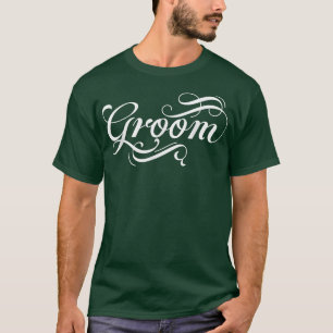 T-shirt Groom Cute Fiançailles Matching Newlywes Bachelor