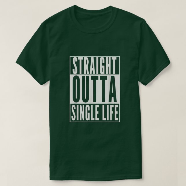 T-shirt GROOM Drôle DROIT SINGLE VIE MARIAGE GI (Design devant)