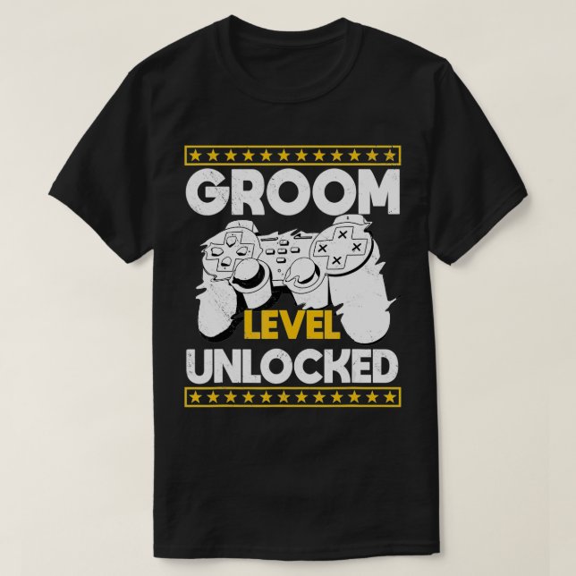 T-shirt Groom Fianc Bachelors Jeux Groomsmen Gamer (Design devant)