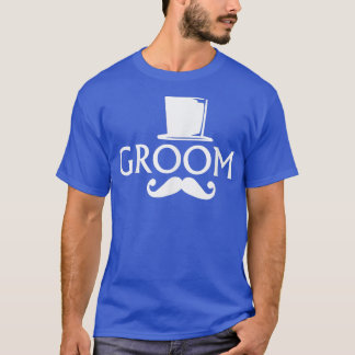 T-shirt Groom Mustache Et Top Hat Mariage Bachelor Party