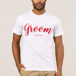 T-shirt Groom personnalisé