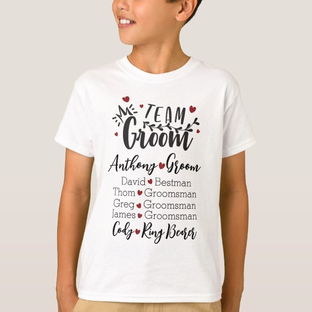 T-shirt Groom’s Crew in Style (Devant)