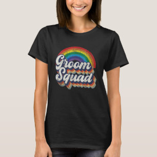 T-shirt Groom Squad Lgbt Pride Gay Bachelor Mariage