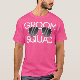 T-shirt Groom Squad Lunettes de soleil Mariage Bachelor Pa