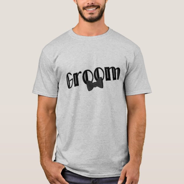 T-shirt Groom Wedding Party (Devant)