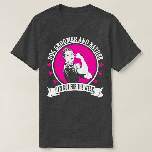 T-shirt Groomer de chiens et Bather (Design devant)