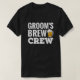 T-shirt Groom's Brew Crew Funny Groomsmen Bachelor Party (Design devant)