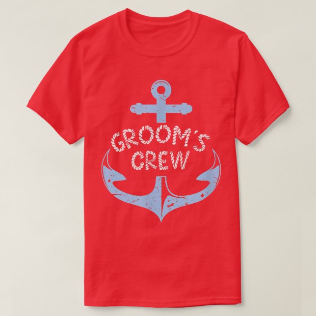 T-shirt Grooms Crew Bachelor Party (Design devant)