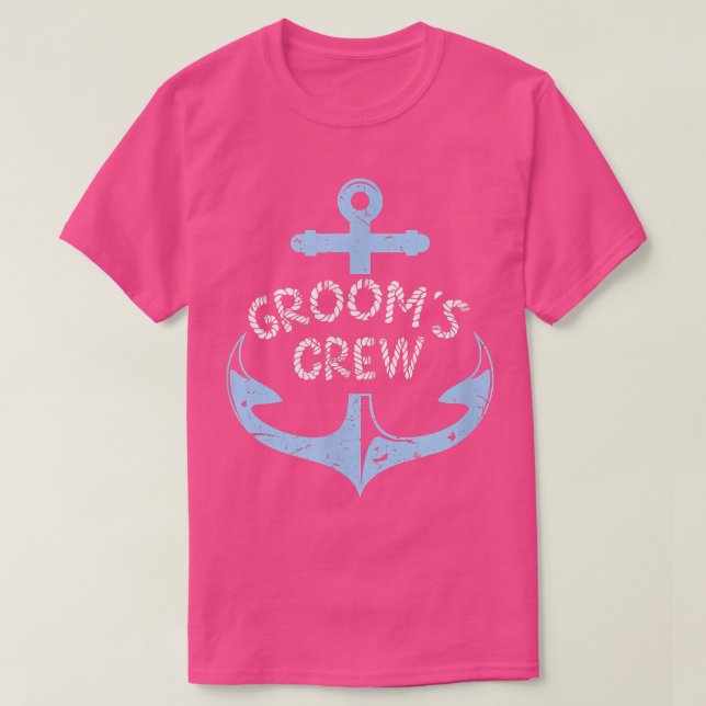 T-shirt Grooms Crew Funny Boat Cruise Bachelor (Design devant)