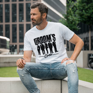 T-shirt Groom's Crew Groomsmen Bachelor Party cadeau