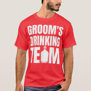 T-shirt Grooms Drinking Team Bachelor Party Squad Wedding 