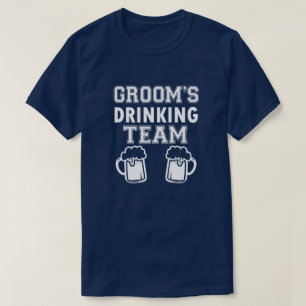 T-shirt Groom's Drinking Team drôle de groomsmen chemise