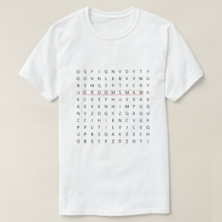 T-shirt Groomsman Fun Mot Mariage Recherche Bachelor Party