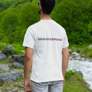 T-shirt Groomsman White Wedding Party