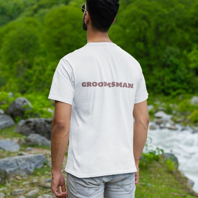 T-shirt Groomsman White Wedding Party (Créateur téléchargé)