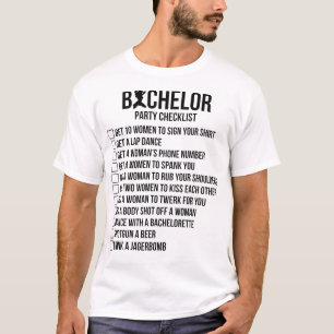 T-shirt Groomsmen Groom Squat Hommes Bachelor Fournitures 