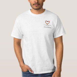 T-shirt Groomsmen Mariage Bachelor Party Flamant rose Coeu